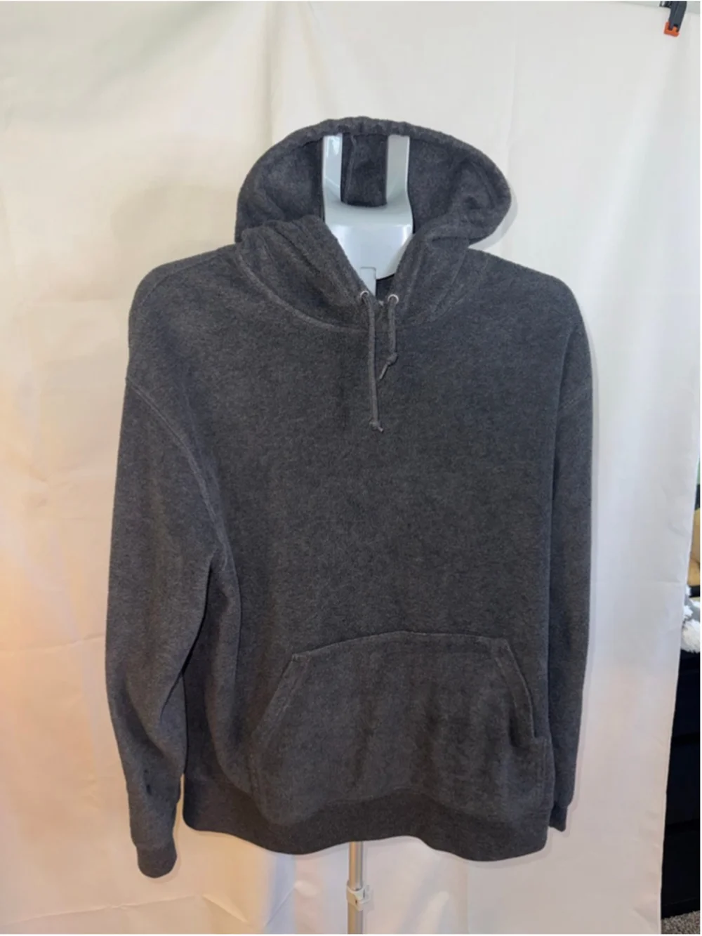 Men's AthleTech Charcoal Fleece Hoodie L